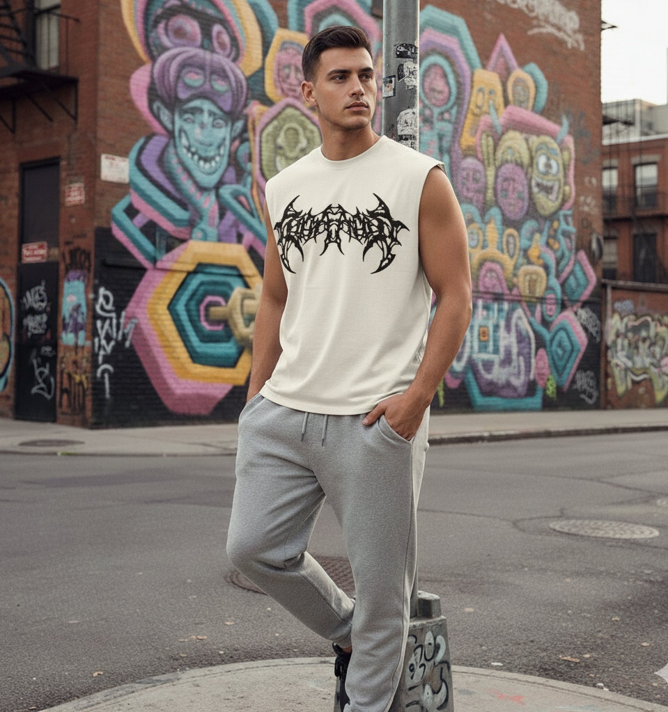 Shadow Script - Sleeveless Tee