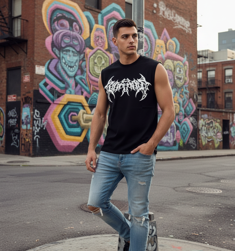 Shadow Script - Sleeveless Tee